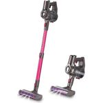 SWISS PRO+ Stielstaubsauger Swiss Pro KABELLOSER STAUBSAUGER ROSA mit hocheffizienten Bürsten, 150 W