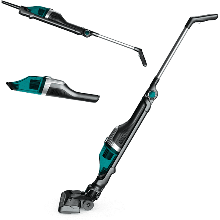 Rowenta RH1239 X-Trem Compact Handstaubsauger, 40 min Akkubetrieb, Flex-Gelenk, grau-grün-schwarz – Bild 3