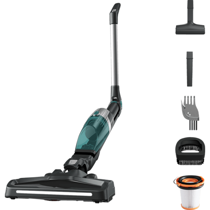 Rowenta RH1239 X-Trem Compact Handstaubsauger, 40 min Akkubetrieb, Flex-Gelenk, grau-grün-schwarz
