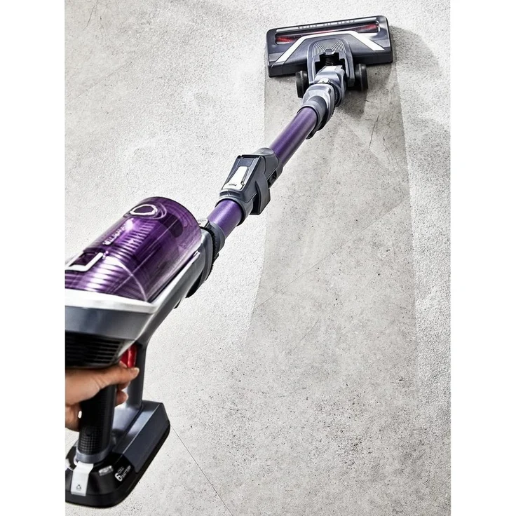 Rowenta RH9611 XForce Flex 8.60 Handstaubsauger, 35 min Akkubetrieb, Flex-Gelenk, Akkuwechsel-Option, lila-grau – Bild 4