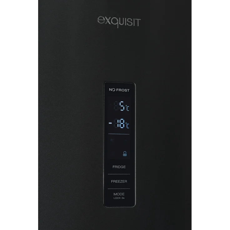 Exquisit KGC350-105-NF-040C Kühl-Gefrierkombination, freistehend, Edelstahloptik dunkel, NoFrost, Schnellgefrieren, Kindersicherung, Eisbox, Superkühlen, Energieklasse C – Bild 7