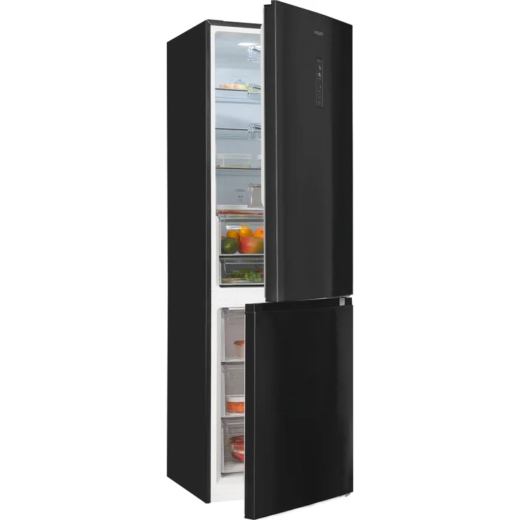 Exquisit KGC350-105-NF-040C Kühl-Gefrierkombination, freistehend, Edelstahloptik dunkel, NoFrost, Schnellgefrieren, Kindersicherung, Eisbox, Superkühlen, Energieklasse C – Bild 2