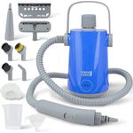 Lebenlang Dampfreiniger Handgerät, 1000 Watt, 3,5 bar Dampfdruck, blau-grau