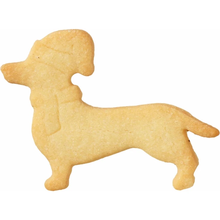 Birkmann Ausstechform Weihnachtsdackel, mit Innenprägung, Ausstecher, Plätzchenform, Keks, Plätzchen, Edelstahl, 7 cm, 198326 – Bild 2