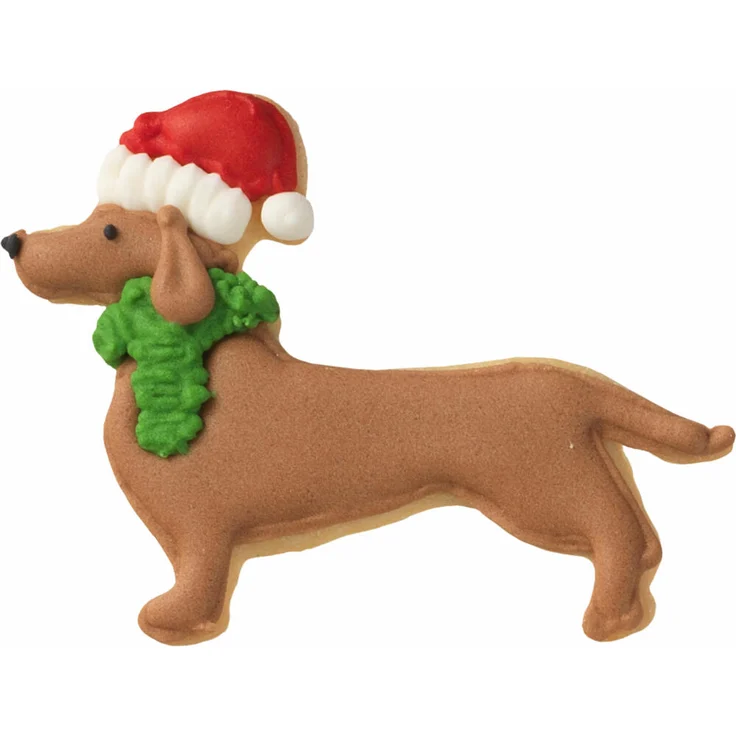 Birkmann Ausstechform Weihnachtsdackel, mit Innenprägung, Ausstecher, Plätzchenform, Keks, Plätzchen, Edelstahl, 7 cm, 198326 – Bild 3