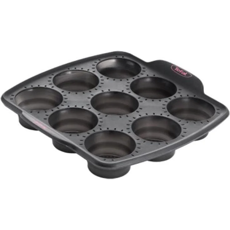 Tefal Backform CRISPYBAKE Muffinbackform, Backform, Schwarz