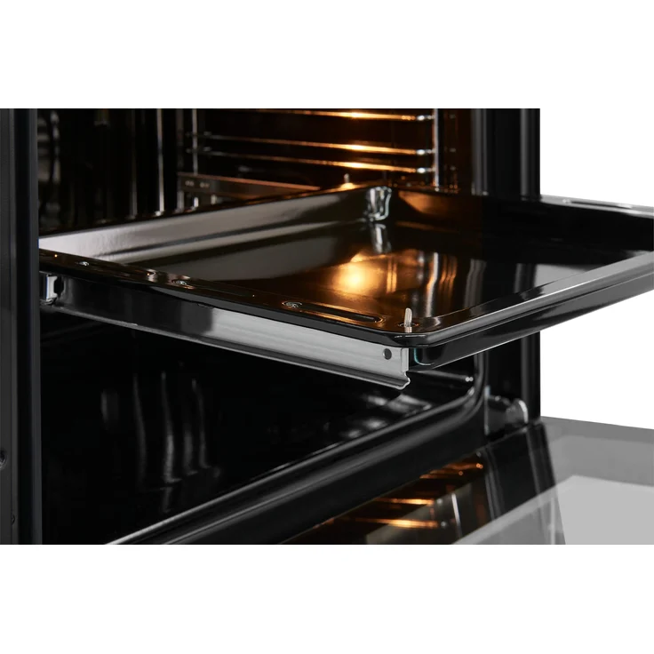 Exquisit EBE76-9-H-020 Einbaubackofen, Einbaugerät, Energieeffizienzklasse A, Garraum 76 l, Breite 60 cm, 9 Funktionen, Pizzaprogramm, Versenkknebel, Timer, weiß – Bild 4