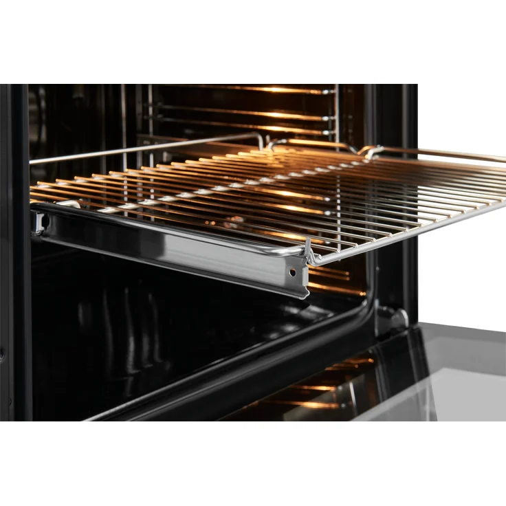 Exquisit EBE76-9-H-020 Einbaubackofen, Einbaugerät, Energieeffizienzklasse A, Garraum 76 l, Breite 60 cm, 9 Funktionen, Pizzaprogramm, Versenkknebel, Timer, weiß – Bild 3