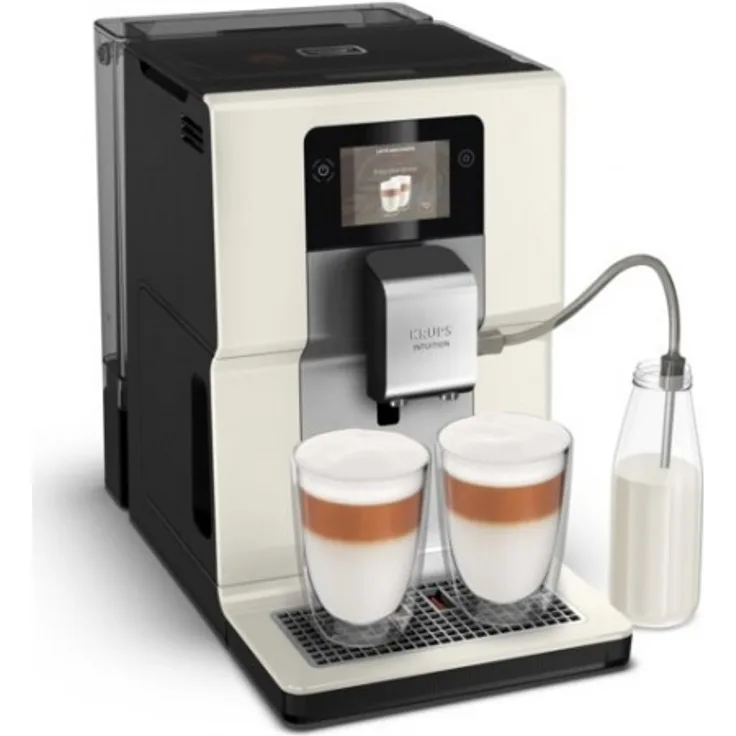 Krups EA872A Intuition Preference Kaffeevollautomat mit Milchsystem, weiß