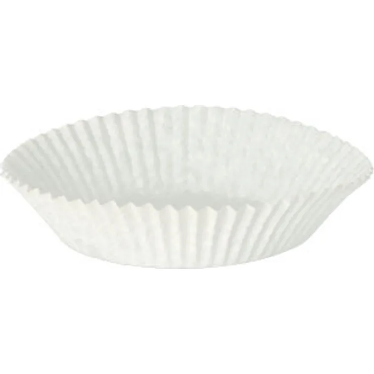 1000 Backförmchen rund Ø 6,5 cm · 2 cm weiss