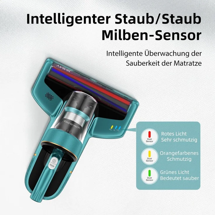 Jimmy BX6 Anti-Milben Staubsauger, 600 Watt, UV-Sterilisation – Bild 4