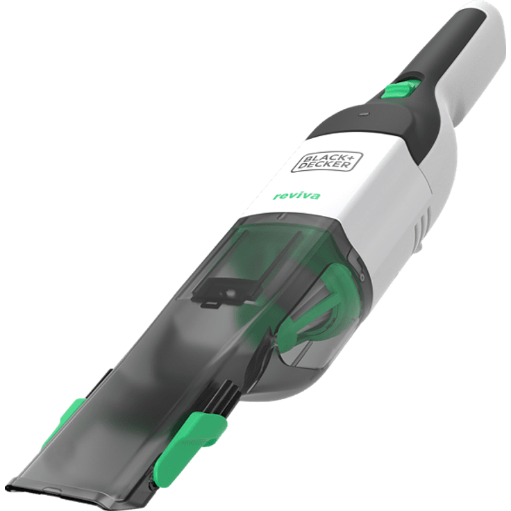 Black + Decker REVHV8C reviva Handstaubsauger, 10 min Akkubetrieb, HEPA-Filter, weiß-grün