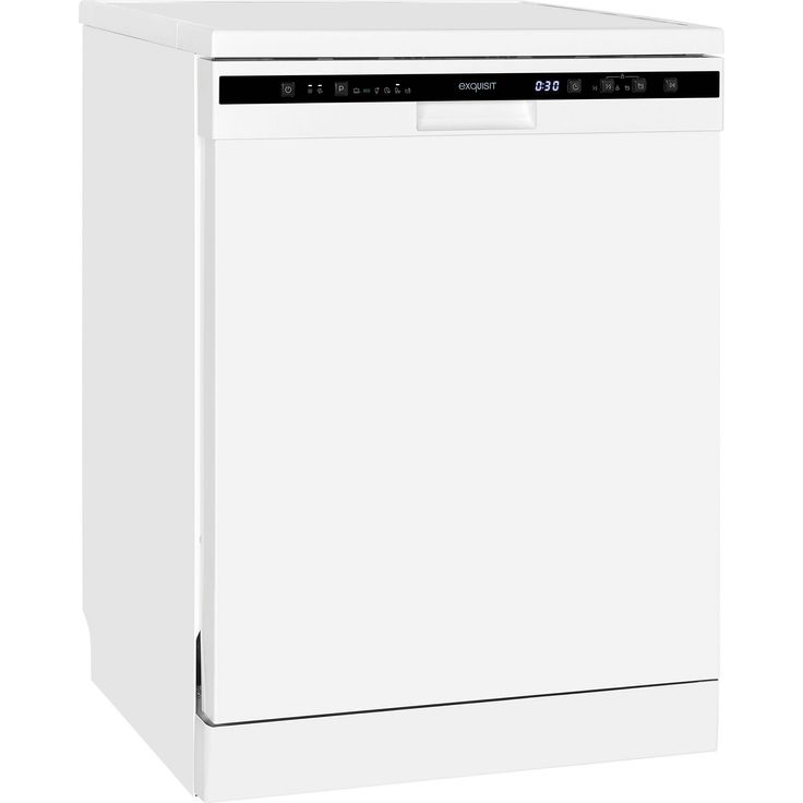 Exquisit GSP6312-030D, Geschirrspüler, D, Geräuschemissionsklasse C, Geräuschemissionen 49 Dezibel, Aquastopp, Kindersicherung, Self-cleaning, weiß
