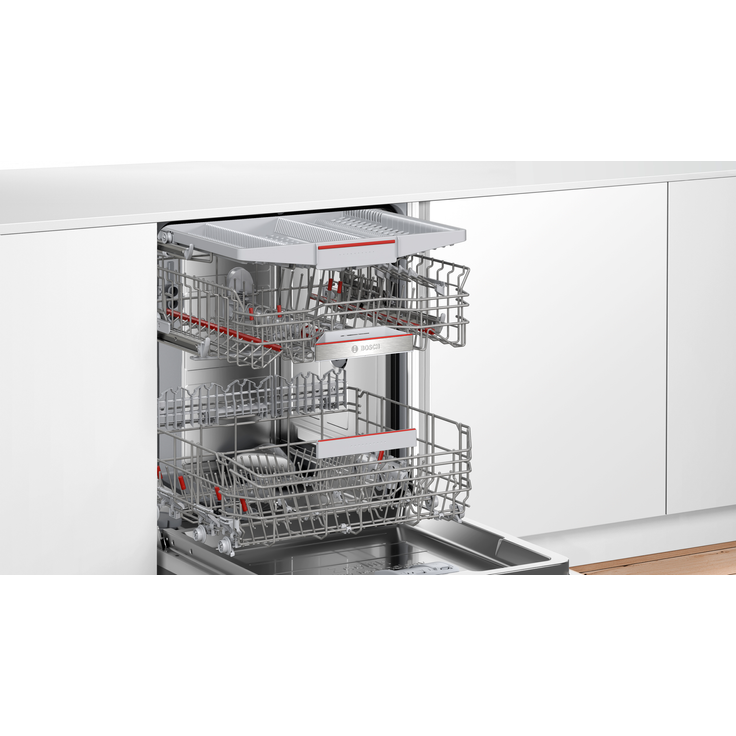 Bosch SMH6TCX01E, Geschirrspüler, A, Geräuschemissionsklasse B, Geräuschemissionen 43 Dezibel, Varioscharnier – Bild 2