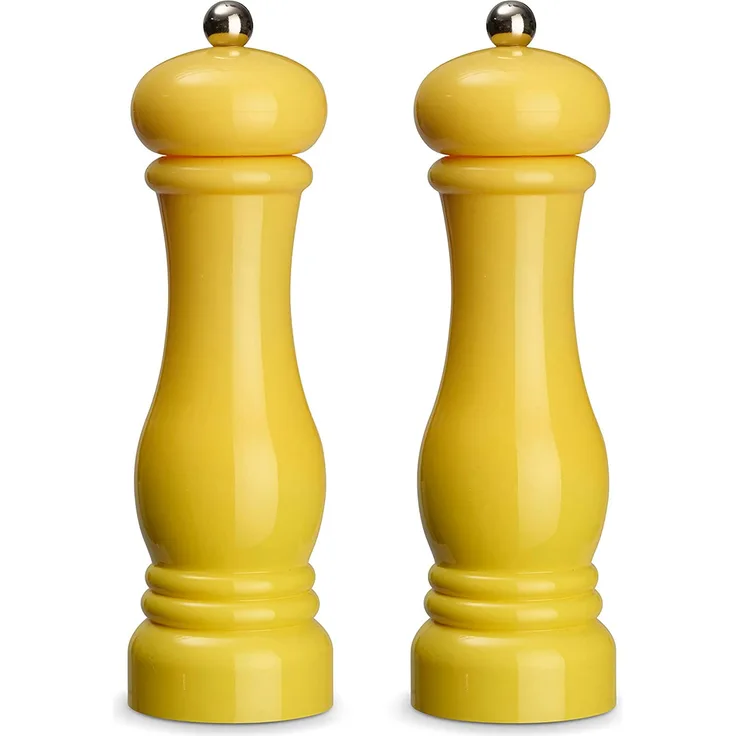 Echtwerk Salz- & Pfeffermühlen Set, 2-tlg, Keramikmahlwerk, Aromaschutzdeckel, Gelb