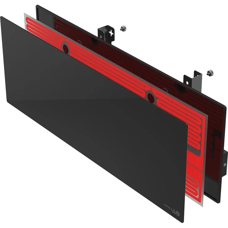 Aeno Infrarot Heizkörper Premium Eco Smart GH2S schw, Heizstrahler, Schwarz, Infrarotheizung