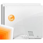 Kesser Infrarotheizung Infrarot Wandheizung Heizung Heizkörper Heizpaneel 425-550W 2er Set ( 550 Watt ), Infrarotheizung