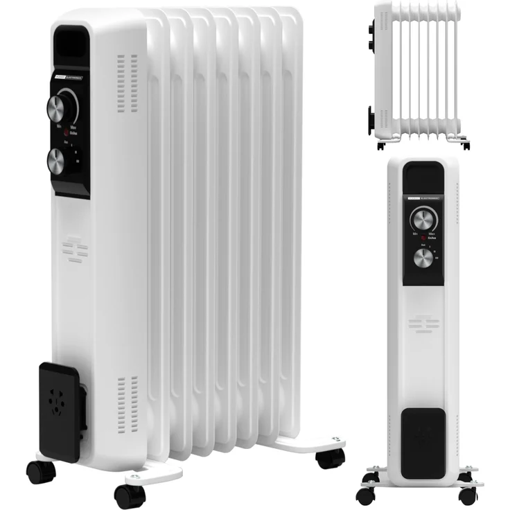 Flexot Ölradiator 7 RIPPEN - 1500 WATT - 3 POWERSTUFEN Elektroheizung Heizer Elektro Heizung Radiator Heater, Radiator - Preisvergleich