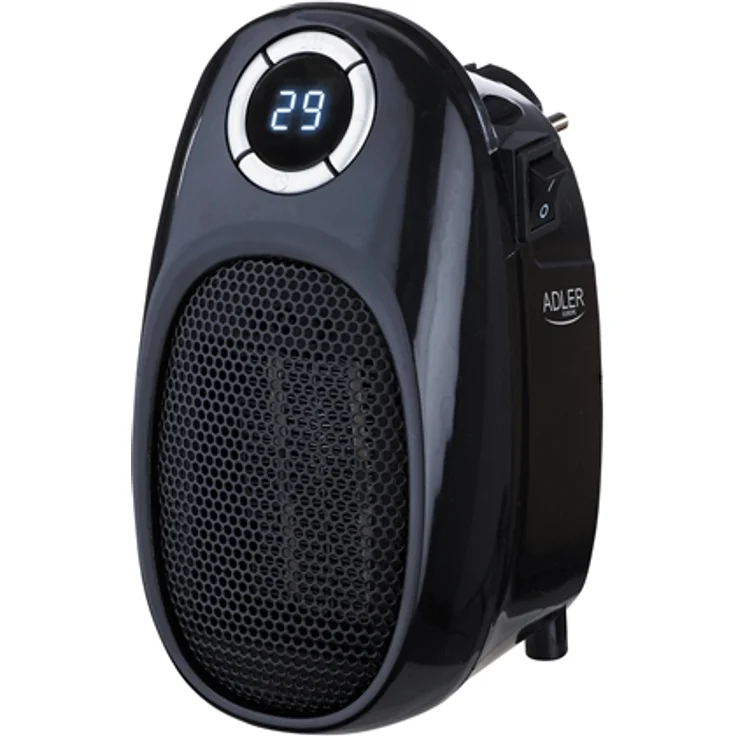 Adler Thermofan - Easy Heater AD 7726 Ceramic 400 W Number of power levels 2 Suitable for rooms up to 32 m² Black, Konvektor – Bild 1