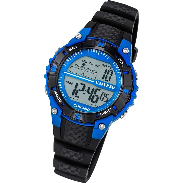 Calypso Unisex Uhr Digital K5684/5 Kunststoff PUR Armbanduhr schwarz UK5684/5