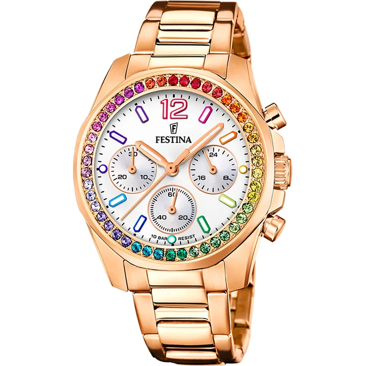 Festina Damenuhr Boyfriend F20639/2 Armbanduhr Edelstahl ros? UF20639/2