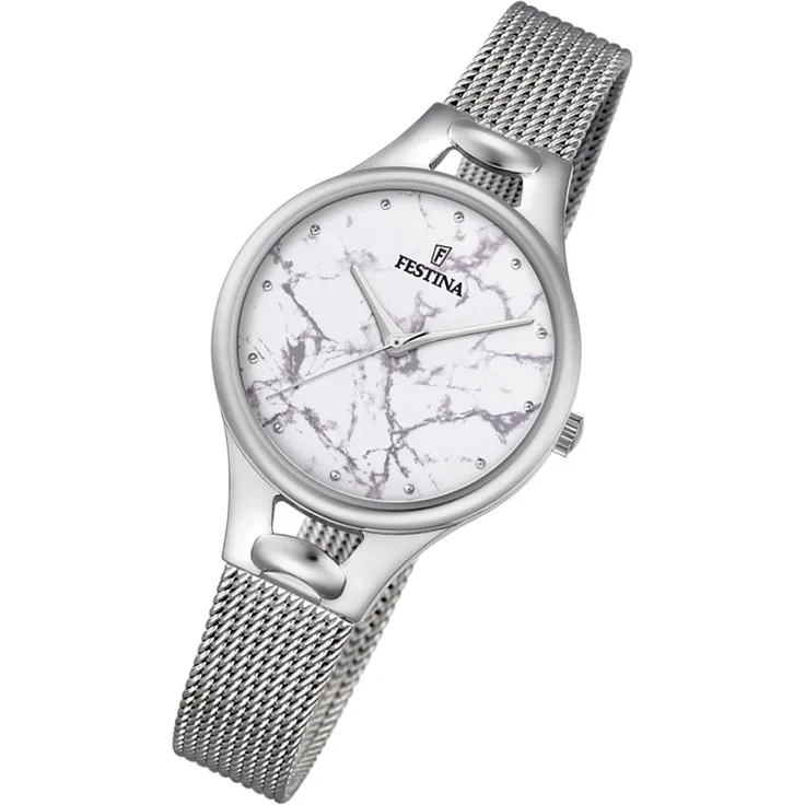 Festina Damen Uhr Mademoiselle F16950/E Edelstahl Armband-Uhr silber UF16950/E
