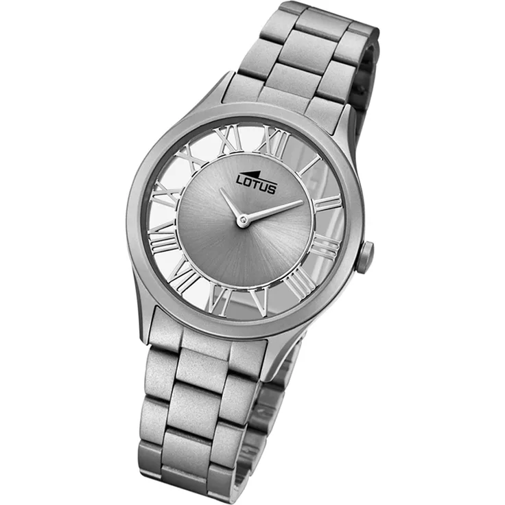Lotus Damen Uhr Trendy Fashion L18398/1 Edelstahl Armband-Uhr grau UL18398/1