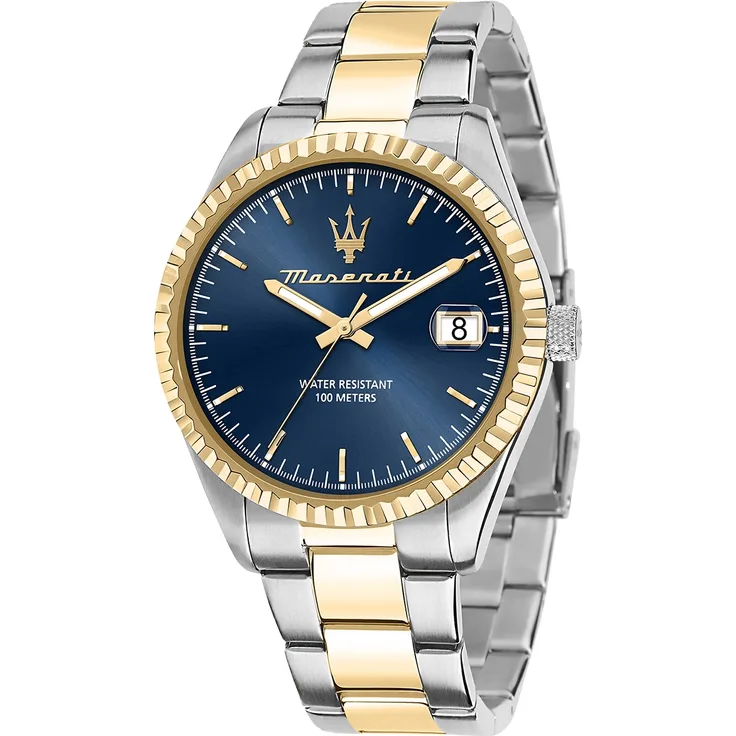 Maserati Herren Uhr Competizione Analog Edelstahl silber gold UMAR8853100027