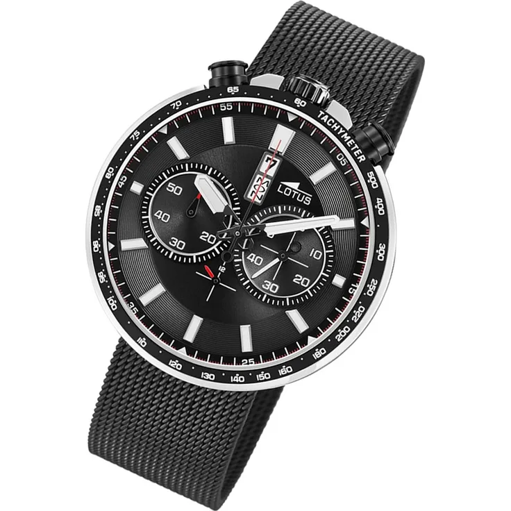 Lotus Herren Uhr Chrono Sport 10139/4 Edelstahl Armbanduhr schwarz UL10139/4