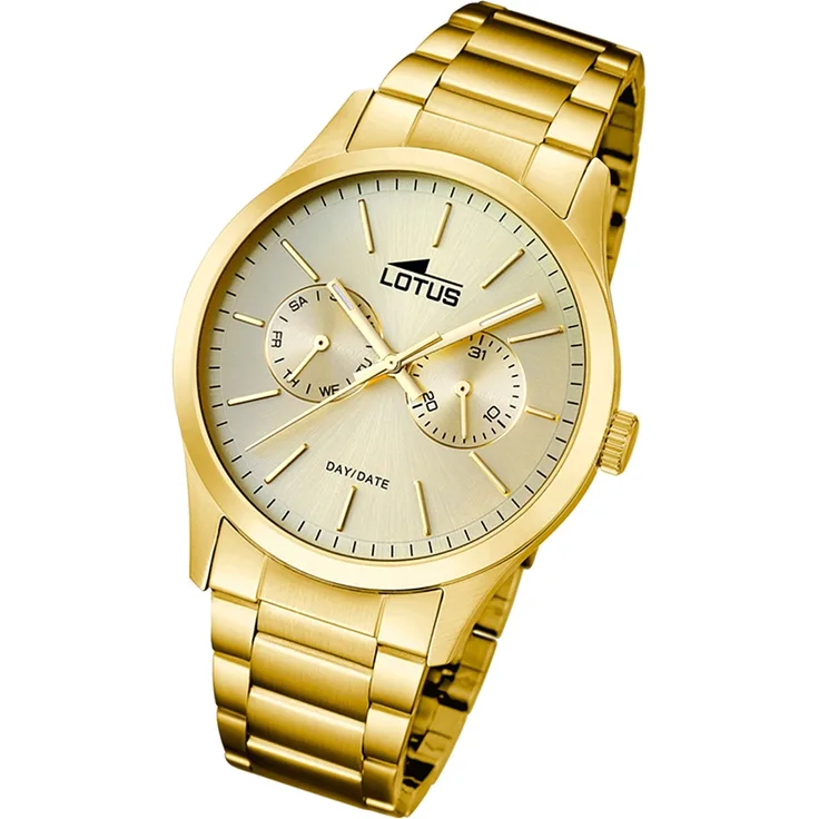 Lotus Herren Uhr Minimalist Elegant L15955/2 Edelstahl Armbanduhr gold UL15955/2