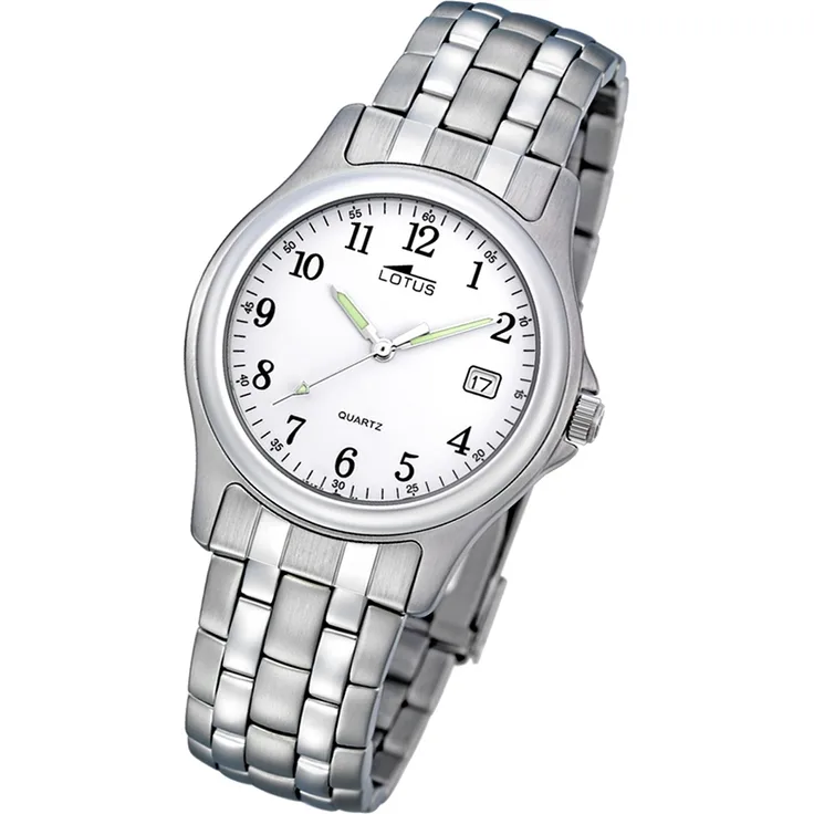 Lotus Herren Uhr Classic Elegant L15150/A Edelstahl Armbanduhr silber UL15150/A