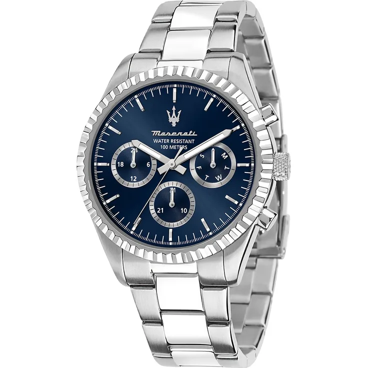 Maserati Herren Uhr Competizione Multifunktion Edelstahl silber UMAR8853100022