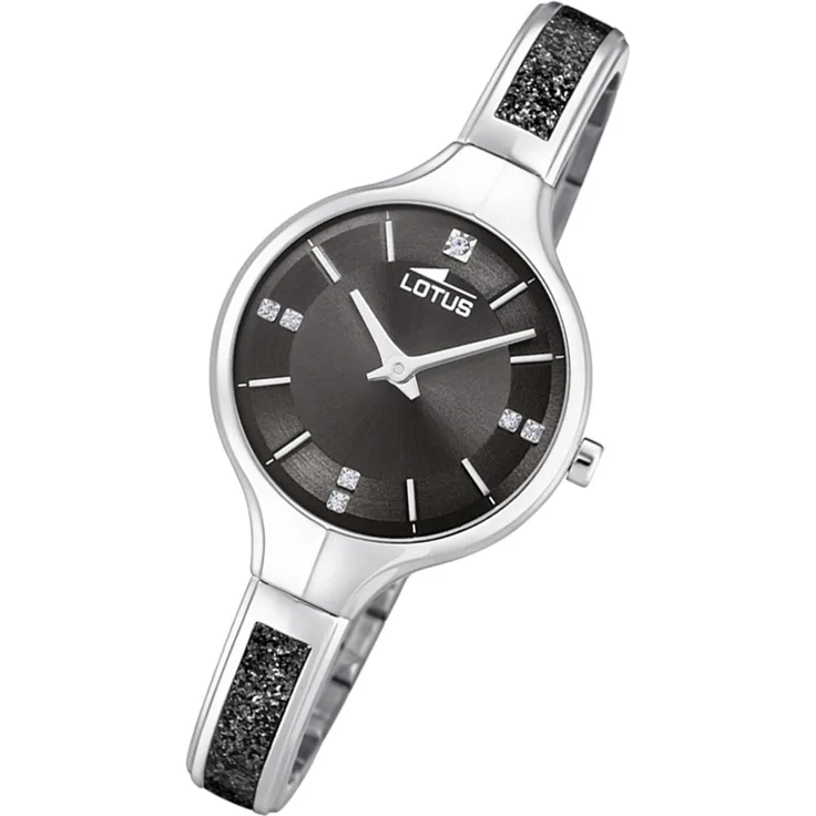 Lotus Damen Uhr Bliss 18594/3 Edelstahl Armbanduhr silber schwarz UL18594/3