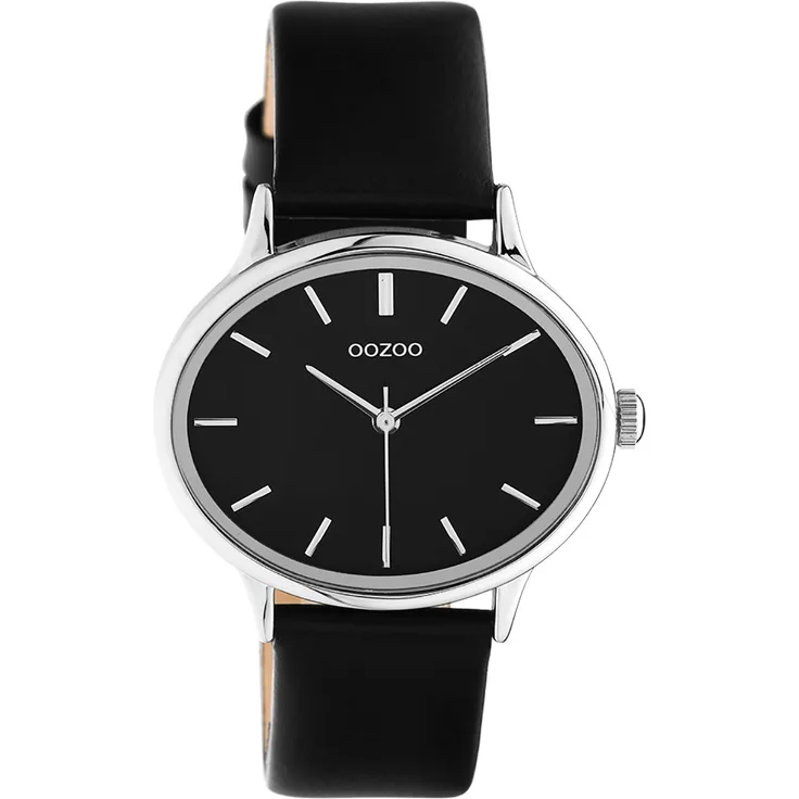 Oozoo Armbanduhr schwarz Leder C10944 Timepieces Damen Analog-Quarzuhr UOC10944