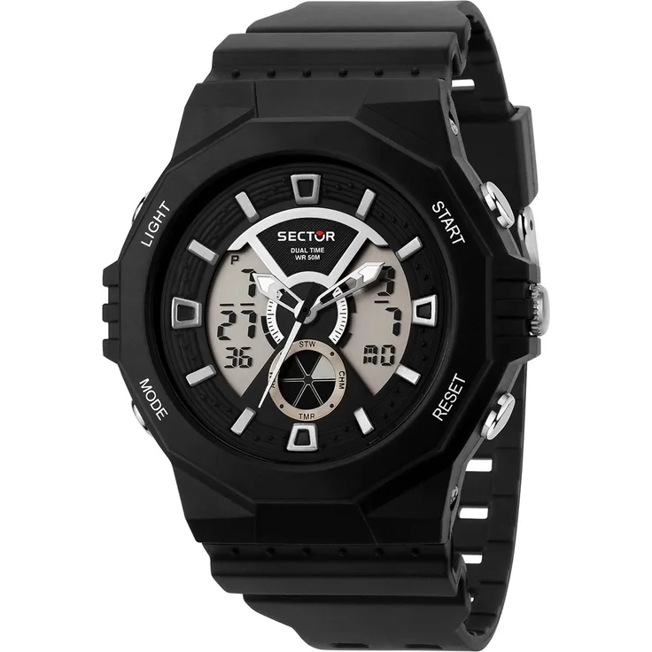 Sector Herren Armbanduhr Digital PURarmband schwarz USE51237001