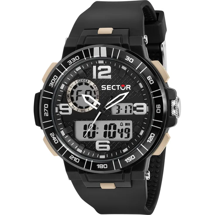 Sector Herren Armbanduhr Digital PURarmband schwarz USE51532003