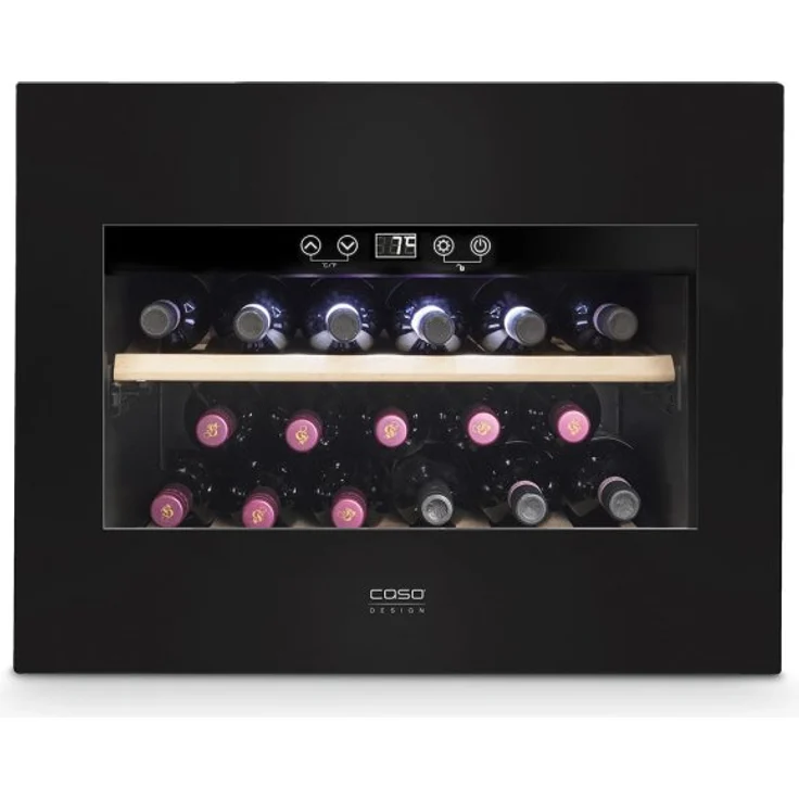 Caso 7710 Weinkühlschrank, WineDeluxe E 18, freistehend, 18 Flaschen, 1 Temperaturzone, Nischenhöhe 45 cm, Energieklasse G – Bild 1