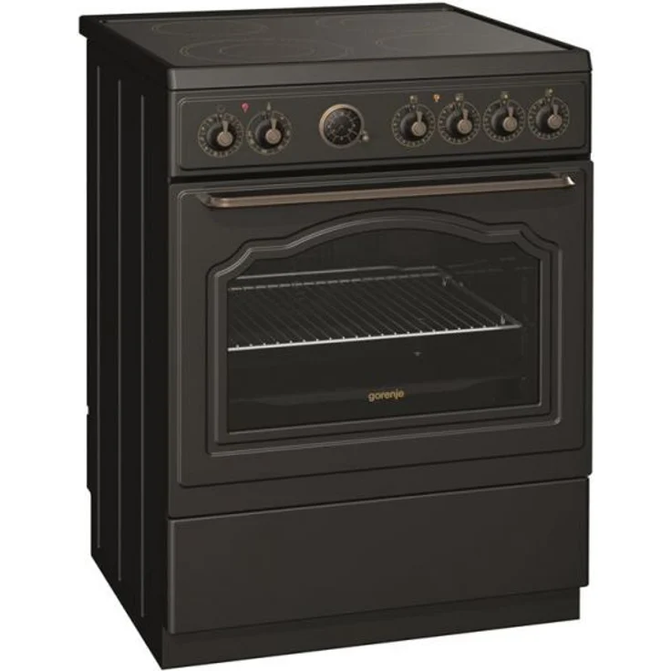 Gorenje GECS6B70CLB Standherd, Standgerät, Energieeffizienzklasse A, Garraum 71 l, groß (ab 65 l), schwarz – Bild 1
