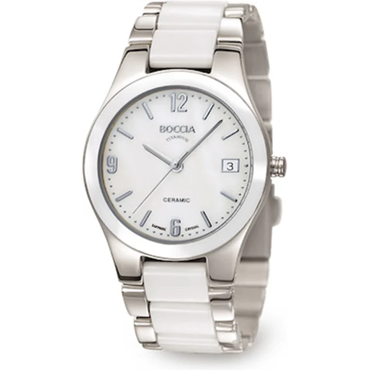 Boccia Damenarmbanduhr Titan mit Keramik 3189-01 139