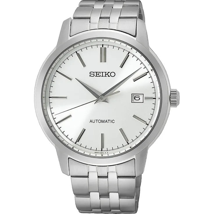Seiko Herren Automatik Armbanduhr aus Edelstahl mit Edelstahl Armband - SRPH85K1