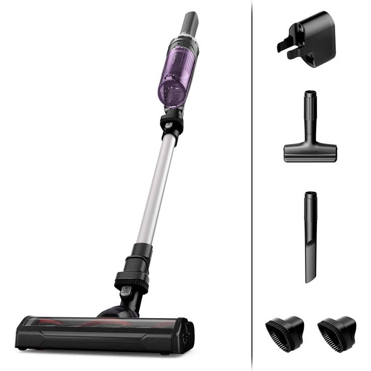 Rowenta RH1129 X-Nano Essential Handstaubsauger, 40 min Akkubetrieb, Akkuwechsel-Option, violett-aluminium – Bild 2