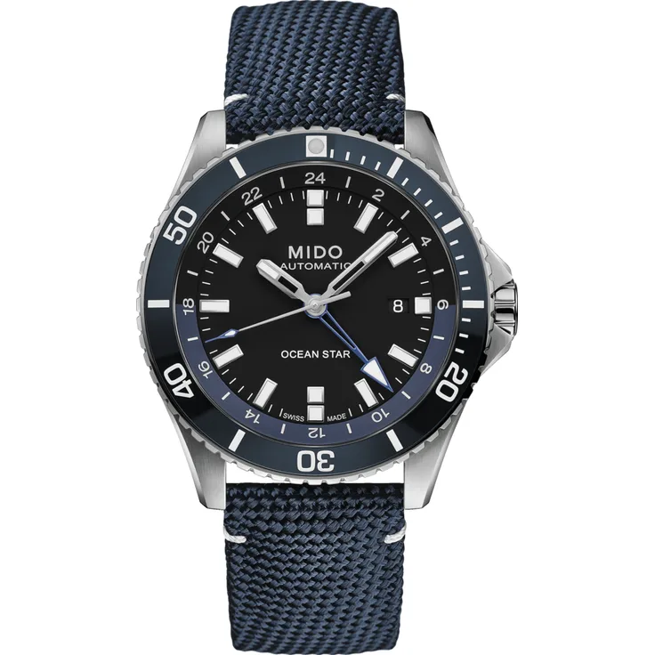 Mido Herren Uhr M0266291705100 Ocean Star GMT Edelstahl
