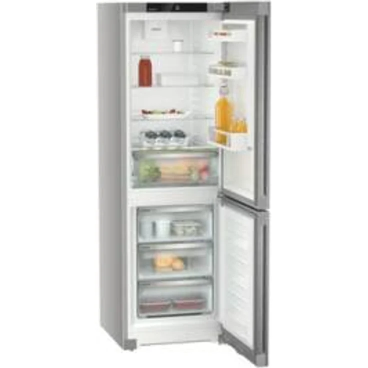 Liebherr CNsdc 5203-20 Kühl-Gefrierkombination, freistehend, silber, NoFrost, Breite 59.7 cm, Energieklasse C – Bild 1