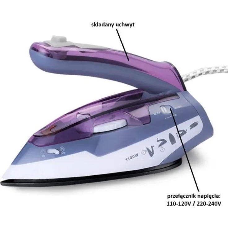 Iron Maestro Travel iron Maestro MR-317T 1100W, Steamer