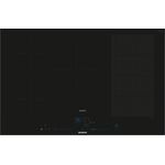 Siemens EX877NVV6E Induktionskochfeld, studioLine, varioInduktion, powerBoost-Funktion, Bratsensor Plus, Einbaugerät, Breite 80 cm, Anzahl der Kochstellen 5, schwarz