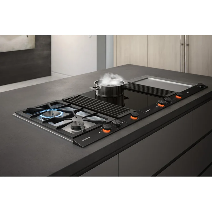 Gaggenau VR230120 Kochfeld, Serie 200, Elektro-Grill, Einbaugerät, Breite 28 cm, Anzahl der Kochstellen 1, schwarz – Bild 2