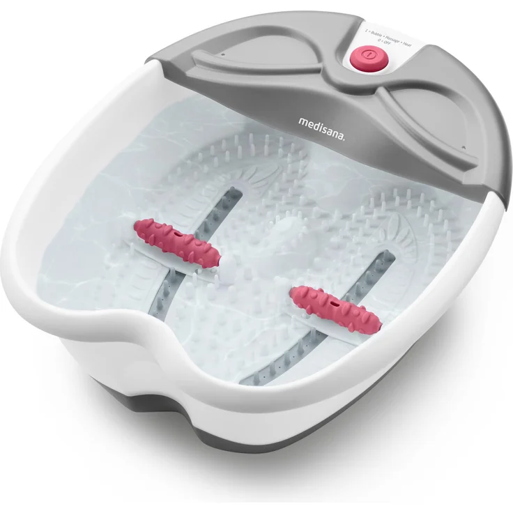 medisana FS 300 Fußsprudelbad mit Fußreflexzonenmassage, elektrisches Fußbad, Warmhaltefunktion, Fußbad mit Massage und Heizung, für große Füße und eine angenehme Fußmassage – Bild 1