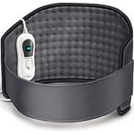 sinnlein Heizkissen elektrisch Anthrazit für Bauch und Rücken Heizgürtel mit 3 Temperaturstufen & Abschaltautomatik Wärmegürtel mit verstellbarem Band und Klettverschluss