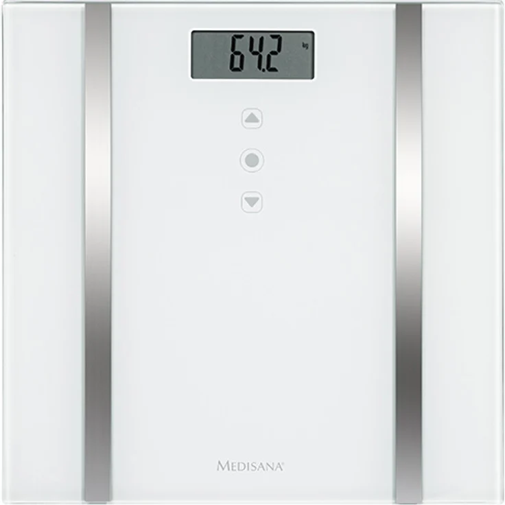 medisana BS 483 digitale Körperanalysewaage 180 kg, Personenwaage zur Messung von Körperfett, Körperwasser, Muskelmasse und Knochengewicht – Bild 1