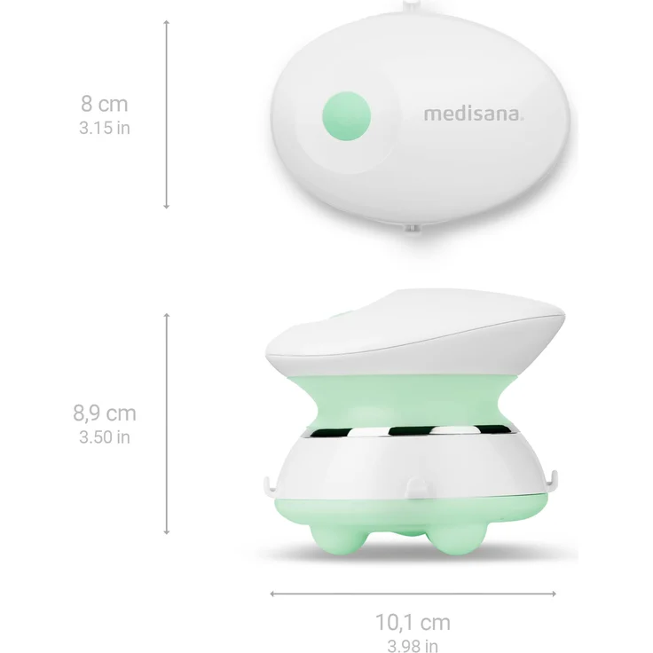 medisana HM 300 Mini-Handmassagegerät, elektrisches Vibrationsmassagegerät mit komfortabler Akupressur und Punktmassage – Bild 2